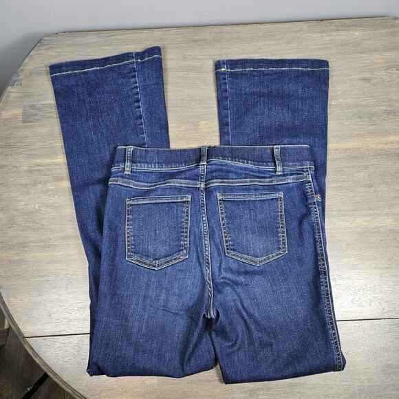 Spanx Jean-ish Bootcut Pants Medium Dark Wash Stretch Pull-On Denim Look - Picture 2 of 10